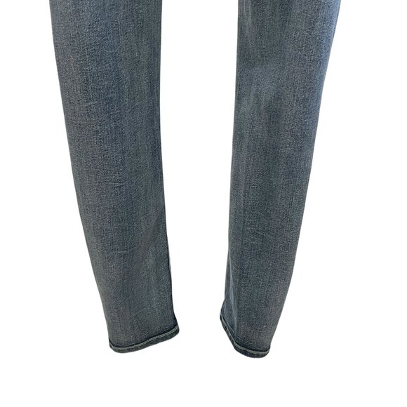 Women's Blue Jeans with Lace Detail - Picture 4 of 12